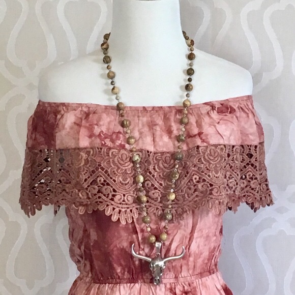 *TAKING DOWN* Hayden Lace Boho Tie Dye Dress - Picture 2 of 10